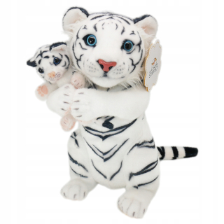 TIGER S BÁBATKOM Mačka, PLYŠ, sediaci, MASKOT, plyšový tiger